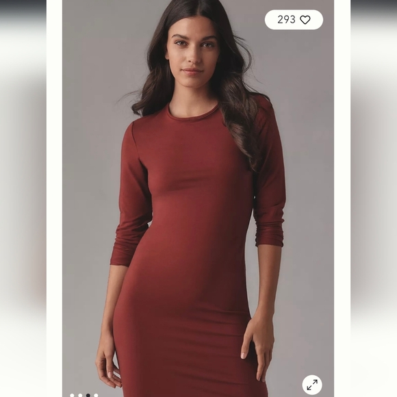 Reformation Tommie Knit Maxi Dress Chianti Small NWOT - Picture 4 of 9